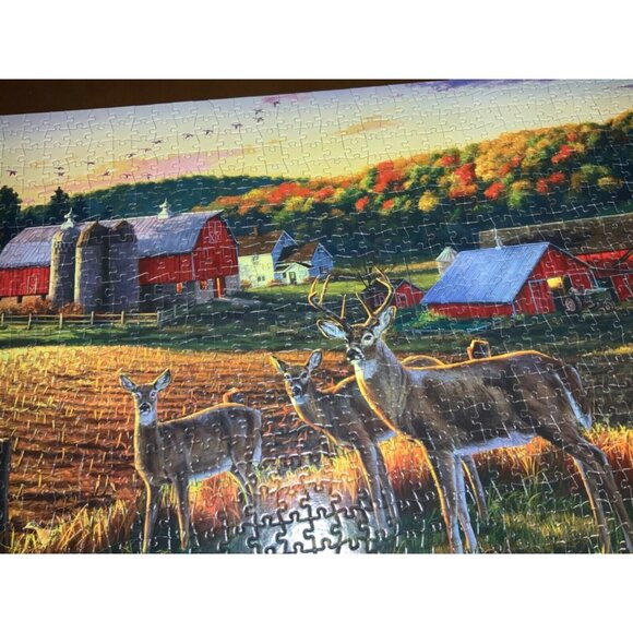 Darrell Bush Harvest Time 1000-Piece Jigsaw Puzzle By Buffalo Games - Picture 6 of 10